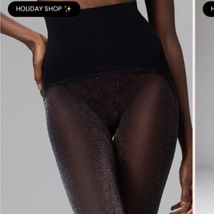 NEW NOOSH black Glitter High-Waisted Tights